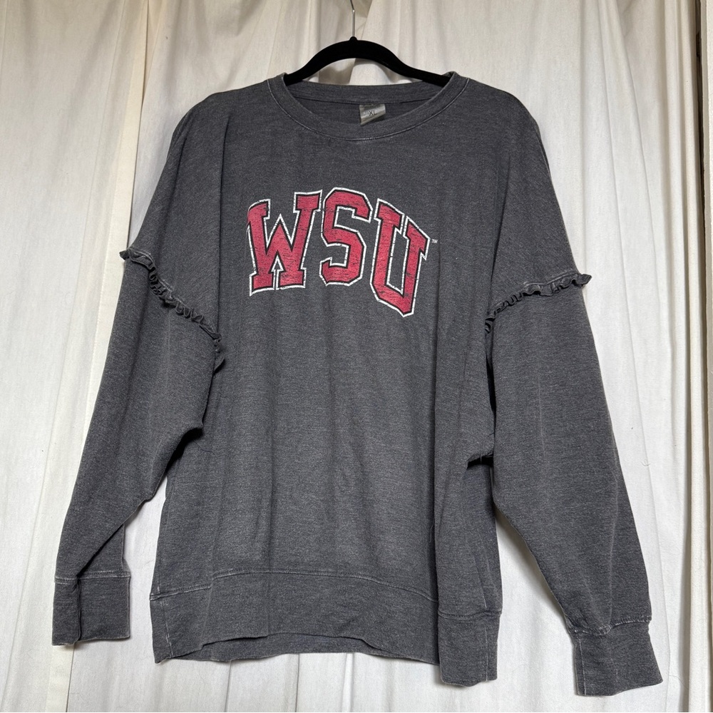 NWOT Gameday Couture Sweatshirt with Sleeve Ruffle, size XL